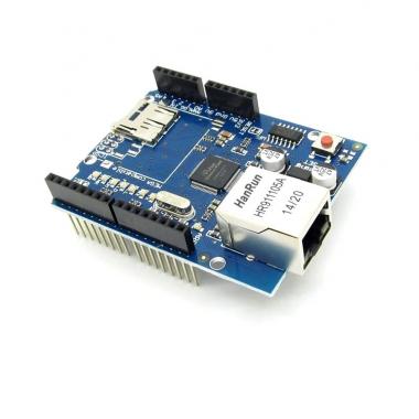 Плата расширения - Ethernet+ MicroSD для Arduino Uno / Mega (чип W5100) купить в Славянске-на-Кубани