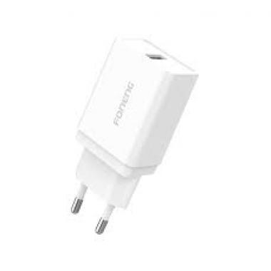 Зарядное устройство сетевое Foneng K300 1USB; быстрая зарядка QC (white) купить в Славянске-на-Кубани