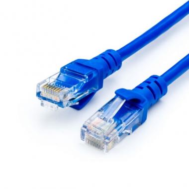 Патч-корд Atcom UTP 5e кат.(RJ-45) синий 3 м купить в Славянске-на-Кубани