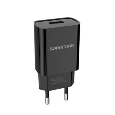 Зарядное устройство сетевое Borofone BA20A 2.1A 1USB (black) купить в Славянске-на-Кубани