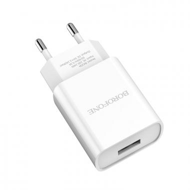 Зарядное устройство сетевое Borofone BA20A 2.1A 1USB (white) купить в Славянске-на-Кубани